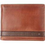 Maroquinerie fossil - petite maroquinerie marron - cuir de vachette et textile - dimensions 115 cm x ...