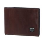 Fossil porte - monnaie marron en cuir pour homme - jesse bifold wallet cognac 95980