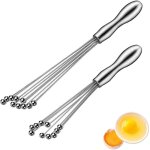 Fouet cuisine - inoxydable - 2pcs - 4. 5 * 25cm et 4 * 30cm - r�sistant � la chaleur - pratique