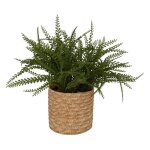 Foug�re artificielle en pot clemy vert h45cm - atmosphera cr�ateur dint�rieur