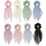 Foulard cheveux - chouchou - 8 pcs - doux �lastiques - design �l�gant - multi - couleurs