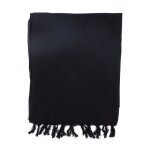 Foulard coton nepal - foulard doux mixte basic noir uni - fantazia