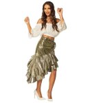 Foulard danse du ventre jetons or femme - style oriental - blanc