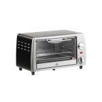 Four �lectrique 10 l 750 w temp�rature / minuterie r�glables grille + plateau inclus 365x26x22 cm argent ...