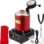 Four �lectrique - vevor - 1350 w - four de fusion dor - temp�rature max. 1150 ? - creuset en c�ramique ...