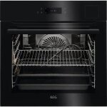 Four encastrable - aeg - bse782380b - combin� - noir - steampro 9000