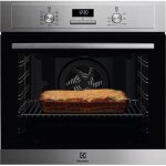 Four encastrable - electrolux - eof3h40bx - combin - chaleur tournante - gris