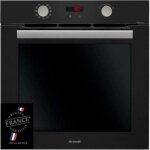 Four encastrable pyrolyse brandt bxp5559b - noir - multifonction - porte froide - 67l - fonctions vapeur ...