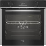 Four encastrable pyrolyse chaleur tournante et brasse beko bcbis14300mpse inox - porte froide - 72l ...