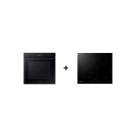 Four encastrable single fan multifonctions pyrolyse nv7b41307ak + table de cuisson induction nz64m3nm1bb ...