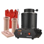 Four de fusion �lectrique - vevor - 1350 w - four de fusion dor - temp�rature max. 1150 ? - 2 creusets ...