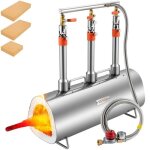 Four de fusion ovale - vevor - forge au gaz propane four de fusion avec 3 brleurs forgerons couteliers ...