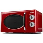 Four à micro - ondes girmi fm21 avec compartiment vintage - 20 litres - 700 + 800 w - rouge Four à micro - ondes girmi fm21 avec compartiment vintage - 20 litres - 700 + 800 w - rouge