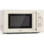 Four micro - ondes grill - klarstein caroline - 20l 700w - look rtro crme