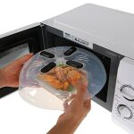 Four micro - ondes à grille anti - éclaboussures couvercle anti - pulvérisation avec évents de vapeur ... Four micro - ondes à grille anti - éclaboussures couvercle anti - pulvérisation avec évents de vapeur ...