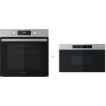 Four multifonction pyrolyse + hydrolyse whirlpool omr58ru0sx + four micro - ondes encastrable hotpoint ...