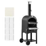 Four � pizza - duoku - srwp001 - 12 pouces (305 mm) - granul�s de bois - temp. max 538 �c