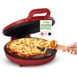 Four � pizza �lectrique 1500w - appareil de cuisson antiadh�sif �30 cm - pr�pare pizzas maison ?ufs tartines ...