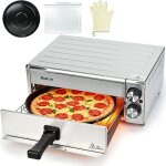 Four � pizza �lectrique air fryer acier inoxydable 12 po 1800 w temps temp�rature r�glable pizza oven ...