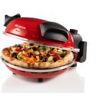 Four  pizza lectrique ariete - rouge - pierre rfractaire - 1200w - diamtre 33cm - temprature max ...