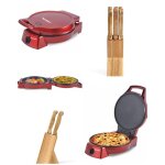 Four � pizza - techwood - nedis four � pizza - 1800w - rev�tement antiadh�sif - 30 cm de diam�tre