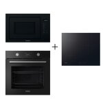 Four pyrolyse rosieres ro6 t3b3eytb + micro - ondes rosieres ro38fl7n25lwb + plaque induction rosieres ...