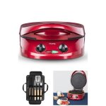 Four  tarte et pizza multifonction 1800 w revtement pierre antiadhsif puissance 1800 w + set 4 accessoires ...