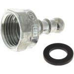 Four - universel - tetine raccord gaz butane pour cuisiniere plaque cuissson filetage 1 / 2 15 / 21mm ...