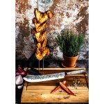 Fourche barbecue - forged - churrasco - acier inoxydable ss430 - l 50 cm