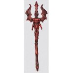 Fourche de diable - trident diabolique - 74cms - blanc et rouge