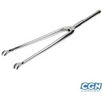 Fourche route - chrom�e - 700 - droite - 1 filet� - ?illets avec �trier traditionnel 60 mm