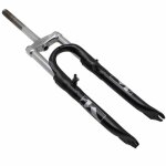 Fourche vtt - m - w - 24 - suspension acier ressort - élastomère - noir - débattement 50mm Fourche vtt - m - w - 24 - suspension acier ressort - élastomère - noir - débattement 50mm