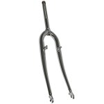 Fourche vtt 26 rigide cintree acier chrome avec tasseaux pivot filete 222mm - 1 (230mm - filet� sur 140mm) ...