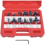 Fraises  rainurer droites - amoune - set de 12 - acier forg - lames en carbure - 635 mm