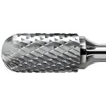 Fraise lime carbure de tungstene cylindrique bout arrondi