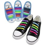 France en stock 16x lacets lastiques silicone multicolore facile non cravate chaussure basket pour ...