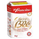 Francine farine de blé tous usages t45 1kg (lot de 8) Francine farine de blé tous usages t45 1kg (lot de 8)