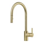 Franke eos neo mitigeur d�vier bec extractible douchette - hauteur 433 mm - tuyaux 450 mm - jaune