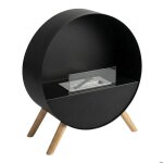 Frankystar venere ? chemin�e au bio�thanol sur pied 60�72�30 cm br�leur inox 1 l 2000 w noir