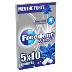 Freedent - white menthe forte drages sans sucres 70g - lot de 3