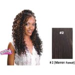 Freetress briad mèche crochet braid deep twist bulk 22? # 2 marron fonce Freetress briad mèche crochet braid deep twist bulk 22? # 2 marron fonce