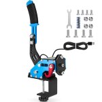 Frein � main pc usb aikeec 64 bits pour sim racing - c�ble 2m ressort renforc� bleu