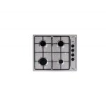 Table de cuisson inox 4 feux gaz 580x510mm.