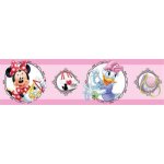 Frise - disney - minnie & daisy - blanc et rose - 5m de long - 14cm de largeur Frise - disney - minnie & daisy - blanc et rose - 5m de long - 14cm de largeur
