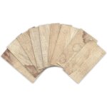 Frise murale adh�sive - noname - 27pcs stickers carrelage - pvc imperm�able - imitation bois - 20x10cm ...