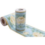 Frise murale - pivoine jaune - autocollante - pvc - 10x1000cm - imperméable Frise murale - pivoine jaune - autocollante - pvc - 10x1000cm - imperméable