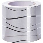 Frise murale adhesive - marque - mod�le - argent - pvc - 10cmx10m