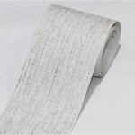 Frise murale adhesive bordure de papier peint - haopyou - tissage gris - 10cm x 500cm