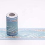 Frise murale adhesive - noname - 10x100cm - pvc - bleu - dcoration intrieure