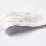 Frise murale adhesive - non spcifi - la pivoine blanche - 106 x 500 cm - motif floral 3d - amovible ...